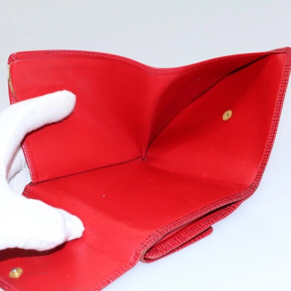 LOUIS VUITTON Epi Portefeuille Elise Wallet Red M6363E LV Auth 54084 - Picture 13 of 14